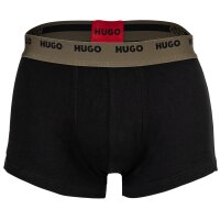 HUGO mens boxer shorts, 5-pack - Trunk Five Pack, Logo, Cotton Stretch Black/Red/Grey/Olive M (Medium)