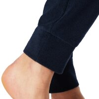 SCHIESSER Damen Schlafanzug, lang - Frottee, Bündchen, gestreift Blau S