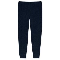 SCHIESSER Women Pajamas, long - terrycloth, cuffs, striped Blue L (Large)