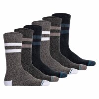 STANCE Unisex Socken 6er Pack - The Joven, Logo, Streifen, Crew Socken Grau/Blau/Grün 43-47