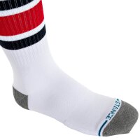STANCE unisex socks pack of 3 - Boyd ST, logo, stripes, crew socks White/Red/Dark Blue 35-37