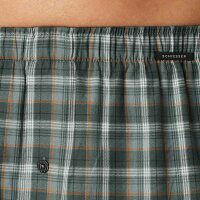 SCHIESSER Men Woven boxer shorts, pack of 2 - woven fabric, cotton Blue/Green M (Medium)