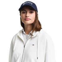 GANT Damen Sweatjacke - SHIELD ZIP HOODIE, Kapuzen-Jacke, Logo, Baumwoll-Mix Ecru S