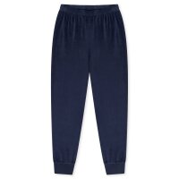 SCHIESSER Mädchen Schlafanzug, lang - Teens, Velour, Pyjama Set Dunkelblau 140