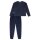 SCHIESSER Mädchen Schlafanzug, lang - Teens, Velour, Pyjama Set Dunkelblau 140