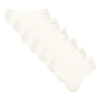 Sloggi Damen Tai-Slips, 6er Pack - GO Daily Cotton Tai 6P, Unterhose, Stretch-Baumwolle Weiß XS