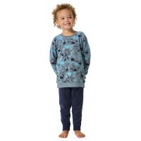 SCHIESSER boys pyjama set, 2-piece - Boys World 2, long, terrycloth, motif Blue/Grey 104