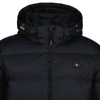 GANT Mens Down Jacket - LIGHT DOWN JACKET, lightweight quilted jacket, stand-up collar, zip Black M (Medium)