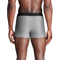 UNDER ARMOUR Herren Boxershorts, 3er Pack - Performance Tech Trunks Solid 3, Stretch, einfarbig Grau/Schwarz M