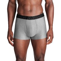 UNDER ARMOUR mens boxer shorts, 3-pack - Performance Tech Trunks Solid 3", stretch, solid color Grey/Black M (Medium)