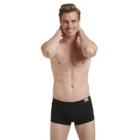 Sloggi Herren Hipster, 4er Pack - GO Natural Hipster C4P, Boxershorts, Cotton Stretch Schwarz S
