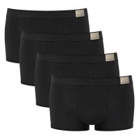 Sloggi mens hipster, pack of 4 - GO Natural Hipster C4P, boxer shorts, cotton stretch Black S (Small)