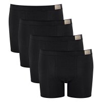 Sloggi mens shorts, 4-pack - GO Natural Short C4P, boxer shorts, cotton stretch Black S (Small)