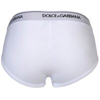 DOLCE & GABBANA mens briefs, 3-pack - Brando briefs, stretch cotton Black/white/grey M (Medium)