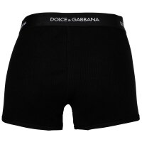 DOLCE & GABBANA mens boxer shorts, 2-pack - regular boxer, cotton Black M (Medium)