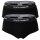 DOLCE & GABBANA Herren Slips, 2er Pack - Slip Brando, Stretch Baumwolle Schwarz XL