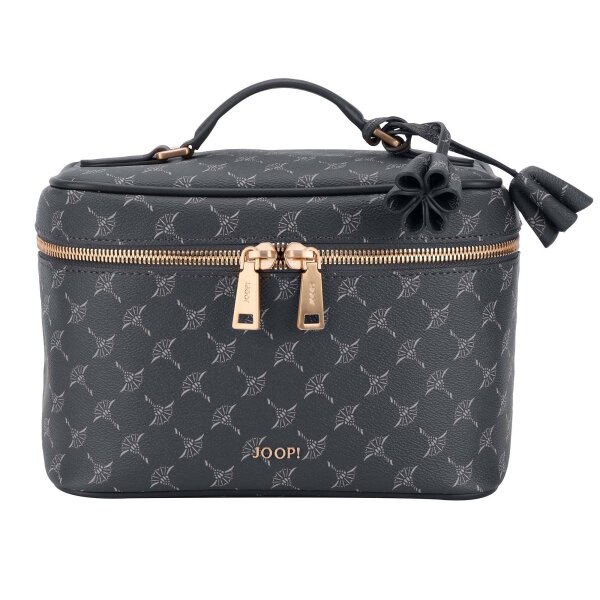 JOOP! Ladies Cosmetic Bag - Cortina 1.0 Flora Washbag mhz, Cornflower, Logo, 24x17x13cm (WxHxD) Dark Blue 2