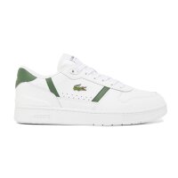 LACOSTE Mens Sneaker - T-CLIP SET, sneakers, logo, genuine leather White/Green EUR 43 (9 UK)