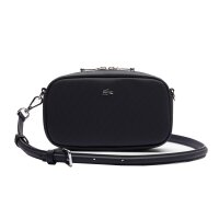LACOSTE Damen Umhängetasche - Daily City Zipped Crossover Bag, 11x20x6cm (HxBxT) Schwarz