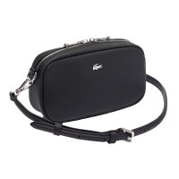 LACOSTE Ladies Shoulder bag - Daily City Zipped Crossover Bag, 11x20x6cm (HxWxD) Black