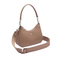 LACOSTE ladies handbag - Daily City Shoulder Bag, handbag, 15x23x6cm (HxWxD) Light brown
