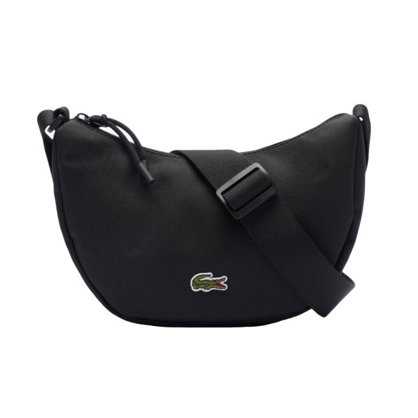 LACOSTE Ladies Handbag - Neocroc Moon Bag, 18x26,5x8cm (HxWxD)) Black