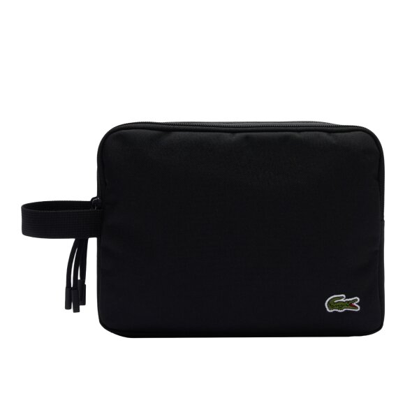 LACOSTE Unisex Kulturbeutel - Neocroc Toilet Kit, 18x25,5x9,5cm (HxBxT) Schwarz