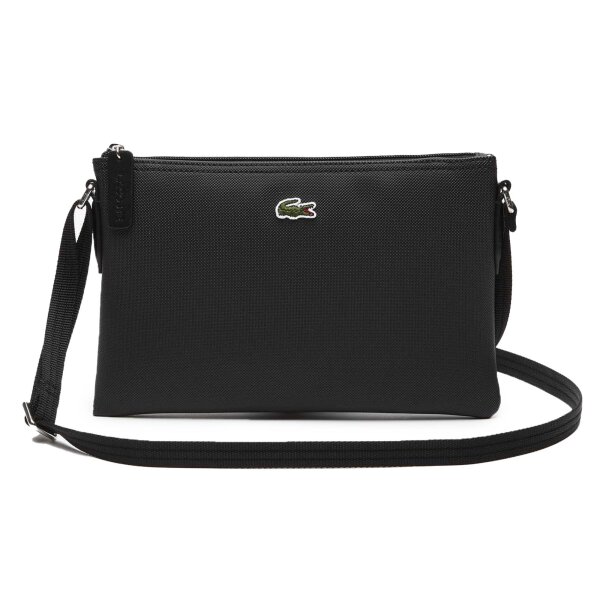 LACOSTE Damen Umhängetasche - L1212 Core Essentials Crossover Bag, 17x27x2cm (HxBxT) Schwarz