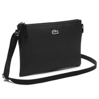 LACOSTE ladies shoulder bag - L1212 Core Essentials Crossover Bag, 17x27x2cm (HxWxD) Black