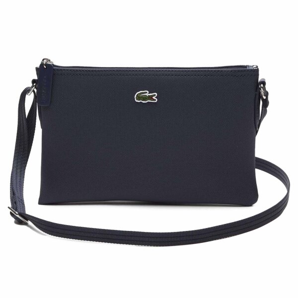 LACOSTE Damen Umhängetasche - L1212 Core Essentials Crossover Bag, 17x27x2cm (HxBxT) Dunkelblau
