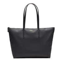 LACOSTE Ladies Handbag - L1212 Core Essentials Shopping Bag, 30x34x14cm (HxWxD) Black