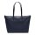 LACOSTE Damen Handtasche - L1212 Core Essentials Shopping Bag, 30x34x14cm (HxBxT) Dunkelblau