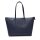 LACOSTE Ladies Handbag - L1212 Core Essentials Shopping Bag, 30x34x14cm (HxWxD) Dark Blue