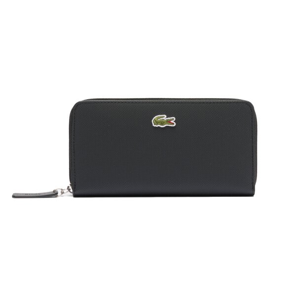 LACOSTE Damen Geldbörse - L1212 Core Essential Money Pieces 10,5x20x2,5cm (HxBxT) Schwarz