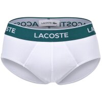 LACOSTE Herren Slips, 5er Pack - Core, Briefs, Cotton Stretch, Logobund Schwarz/Grau/Weiß S