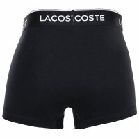 LACOSTE Men Boxer shorts, pack of 5 - trunks, casual, cotton stretch, logo waistband Black/Blue/Green S (Small)