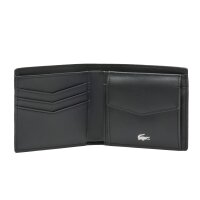 LACOSTE Men Wallet with key ring, gift set - Ossian Textured M Billfold Key Ring Box, 9,8x11,5x3cm (HxWxD) Black