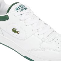 LACOSTE Herren Sneaker - Linedrive 125 1, Turnschuhe, Logo, Echtleder Weiß/Grün EUR 43