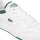 LACOSTE mens sneaker - Linedrive 125 1, trainers, logo, genuine leather White/Green EUR 43 (9 UK)