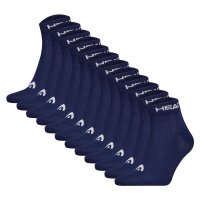 HEAD Unisex Quarter socks, 12-pack - Elements All Sport Quarter, logo, solid colour