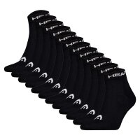 HEAD Unisex Quarter socks, 12-pack - Elements All Sport Quarter, logo, solid colour