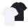 Levis Herren T-Shirts, 2er Pack - "The Graphic Tee - 2 Pack", Rundhals, Baumwolle Schwarz/Weiß M