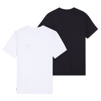 Levis Mens T-Shirts, 2-Pack - ‘The Graphic Tee - 2 Pack’, Round Neck, Cotton Black/White S (Small)