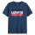 Levis Herren T-Shirt - "Sportswear Logo Graphic Tee", Rundhals, Baumwolle Blau 2XL