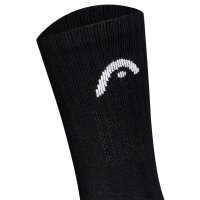 HEAD unisex socks - 12-pack, All Sport Training Crew, sports socks, logo Black 39-42 (UK 6-8)