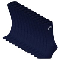 HEAD Unisex Socken, 12er Pack - All Sport Training Crew, Sportsocken, Logo Blau 43-46