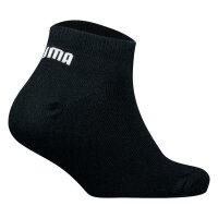 PUMA Kinder Sneakersocken, 12er Pack - BWT Sneaker 12P, Logos, einfarbig Schwarz/Grau 31-34