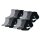 PUMA Kinder Sneakersocken, 12er Pack - BWT Sneaker 12P, Logos, einfarbig Schwarz/Grau 31-34