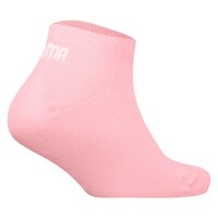 PUMA children sneaker socks, 12-pack – plain sneaker 12P, logo, single colour Grey/White/Light pink 27-30