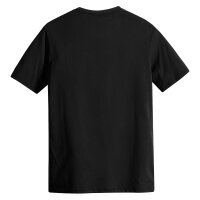 Levis Herren T-Shirt - "Original Housemark Tee", Rundhals, Baumwolle Schwarz S